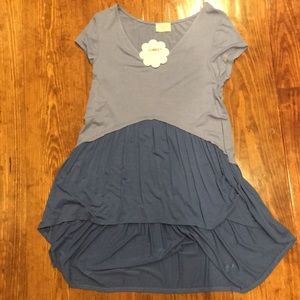 Blue high Boutique top